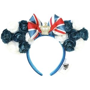Disney Epcot United Kingdom Union Jack and roses ears